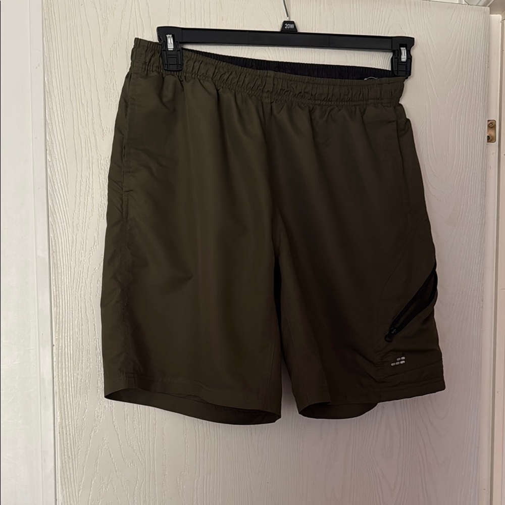 bcg Green Athletic Shorts Elastic Waistband Moisture-Wicking